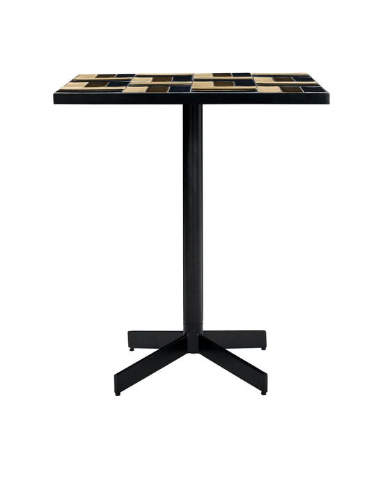 Cafe table, HDGeometric, Brown, Blue