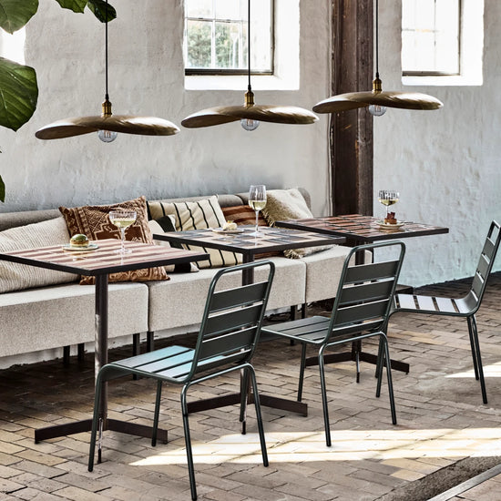 Cafe bord, HDGeometric, Brun;Blå