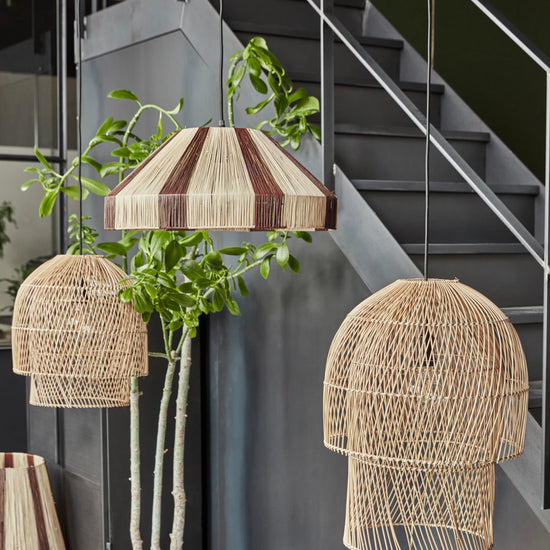 Lampeskærm, HDRafi, Natur/Brun