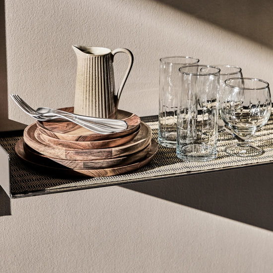 Table runner, HDFica, Black, Natural