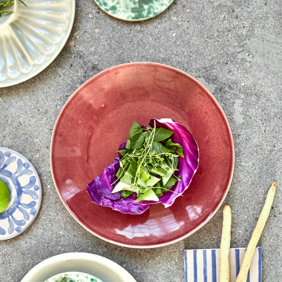 Dinner plate, HDDiva, Red