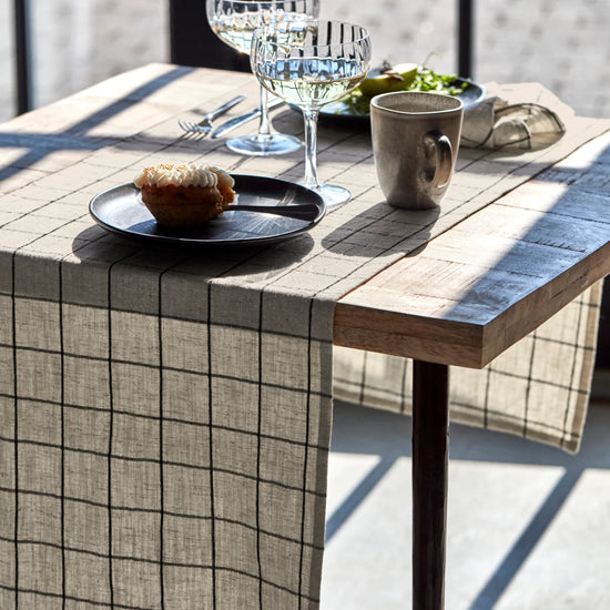 Table runner, HDJoin, Black, Off-white