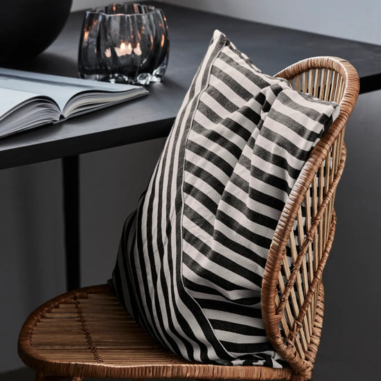 Cushion cover, HDAzy, Black, Off-white