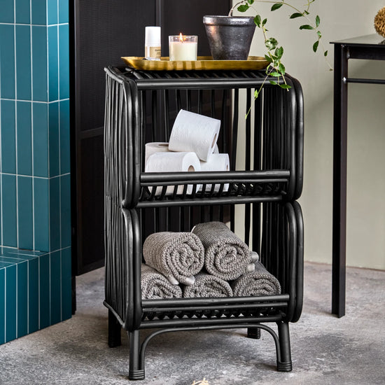 Beistelltisch, HDShelf, Schwarz