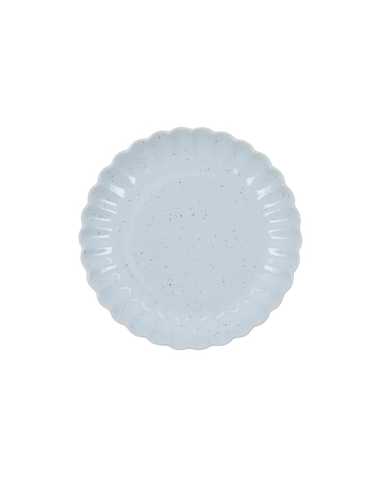 Lunch/cake plate, HDScallop, Light blue