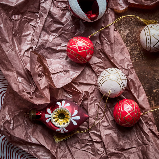 Weihnachtsschmuck, HDMach, Rot;Rose