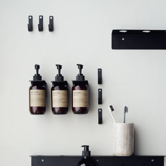 Bottle hanger, Brushed black finish