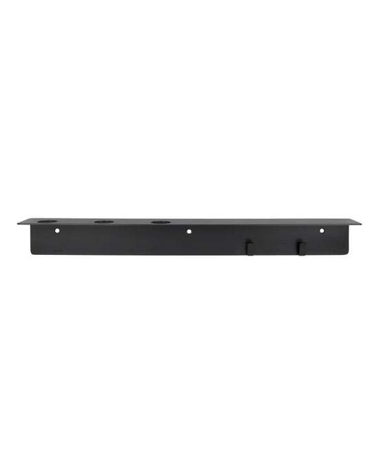 Bottle hanger with hooks, Brushed black finish
