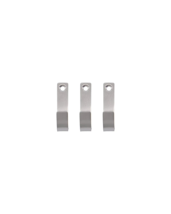 Hooks, MKThapsus, Brushed silver finish