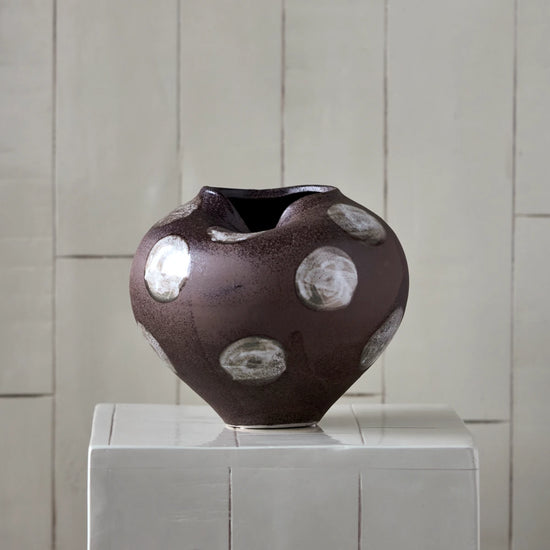 Vase, HDExpo, Brown, Off-white