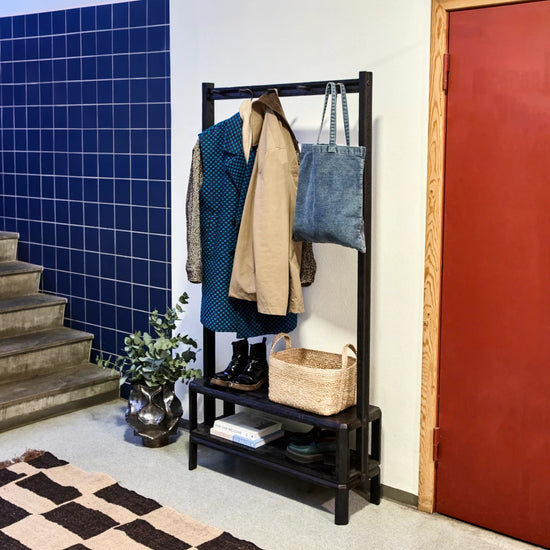 Knagerække, HDMono, Sort