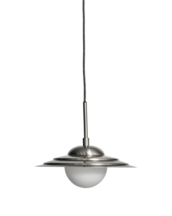 Lamp, HDCoin, Brushed silver finish, Matte white