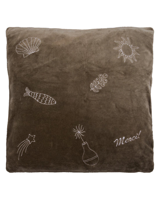 Cushion cover, HDPlay, Brown