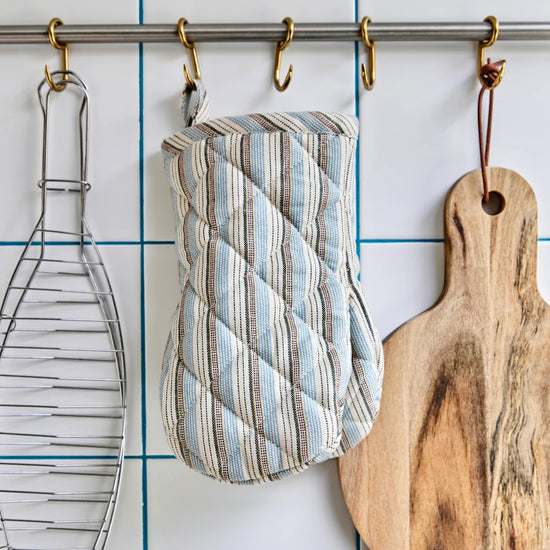 Küchenhandschuh, HDChef, Blau;Sand