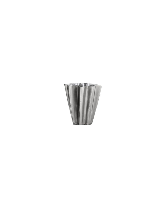 Vase, HDFlood, Børstet sølvfinish