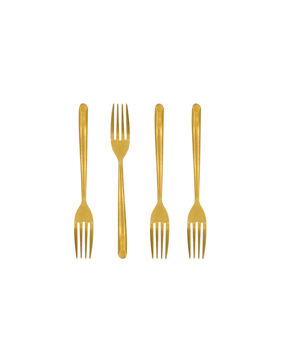 Cake fork, NVCake, Antique gold finish