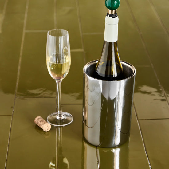 Wine cooler, HDKett, Silver finish