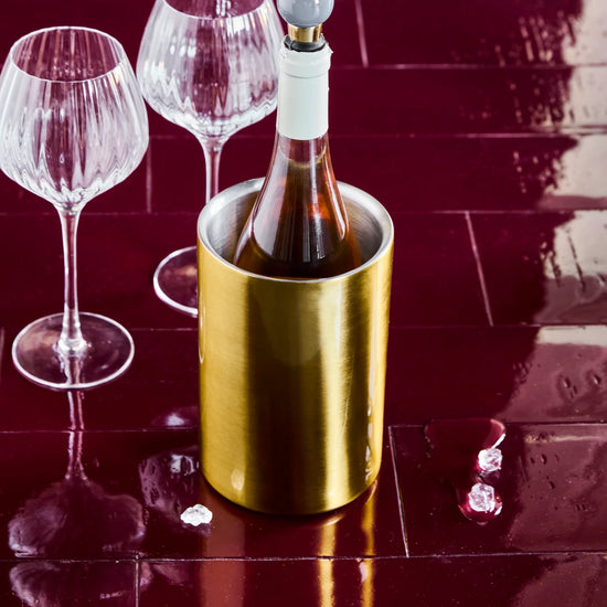 Wine cooler, HDKett, Antique brass finish