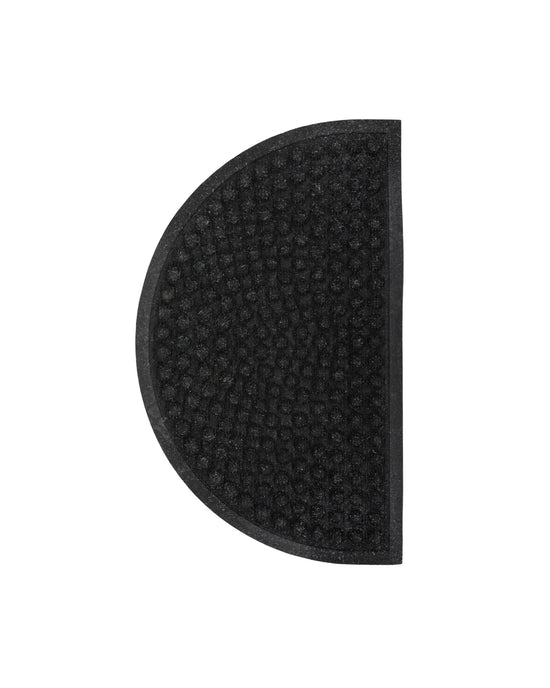 Dørmåtte, HDEntry, Half Round, Sort