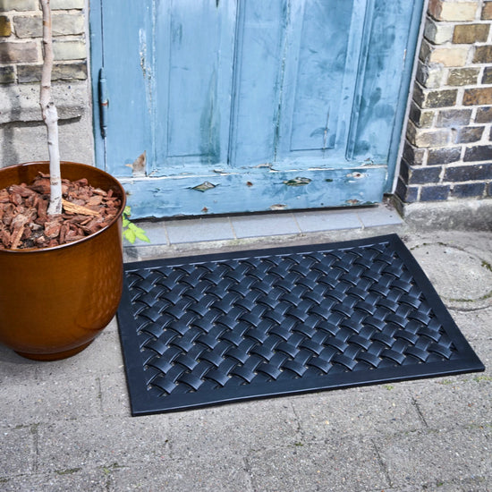 Fußmatte, HDBraid, Schwarz