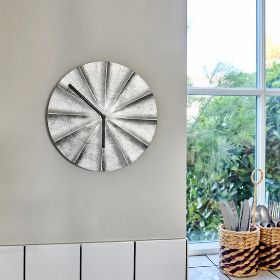 Uhr, HDShow, Silber-Finish