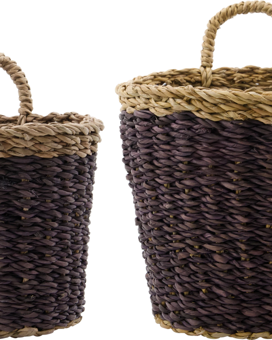 Basket, HDHere, Plum, Natural