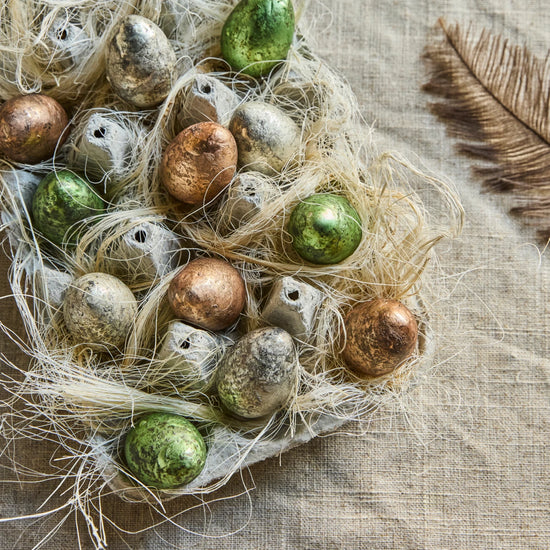 Easter ornaments, HDPack, Green, Rose, Off-white