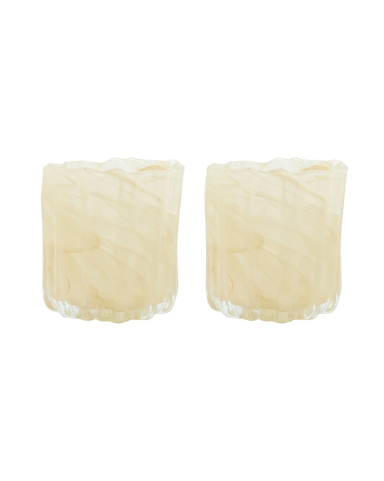 Teelichthalter, HDCurl, Beige