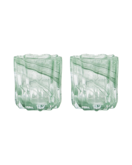 Tealight holder, HDCurl, Green