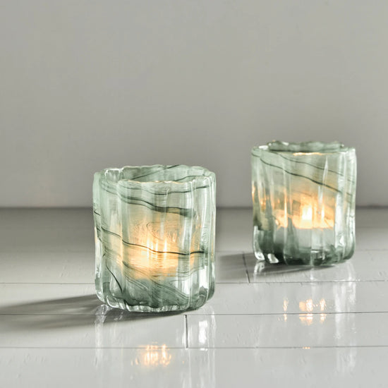 Tealight holder, HDCurl, Green