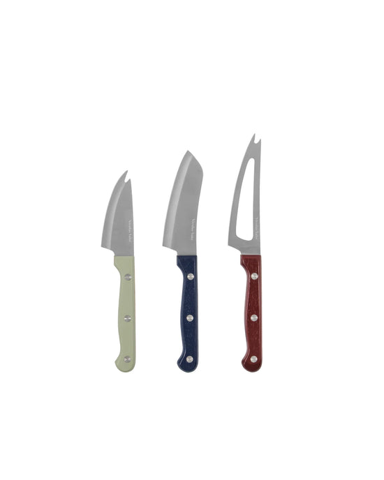 Cheese knives, NVCheese Knives, White, Blue, Red