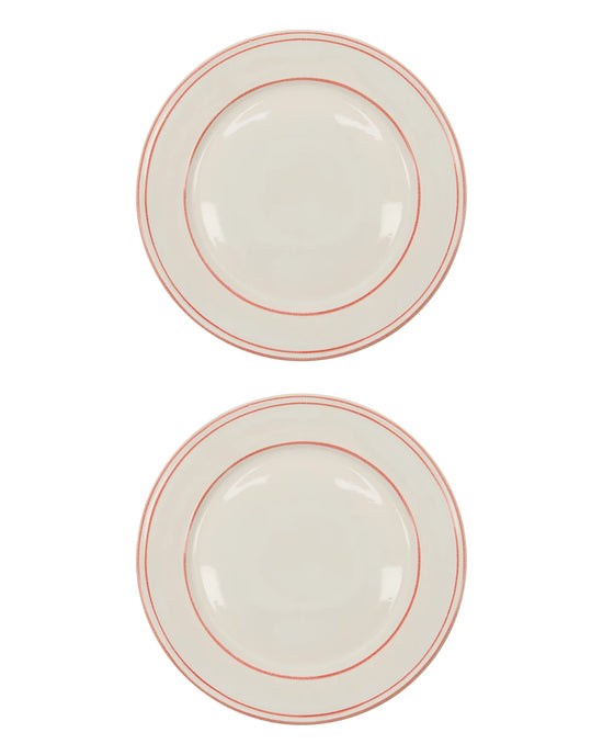 Dinner plate, NVBistro, Red, White