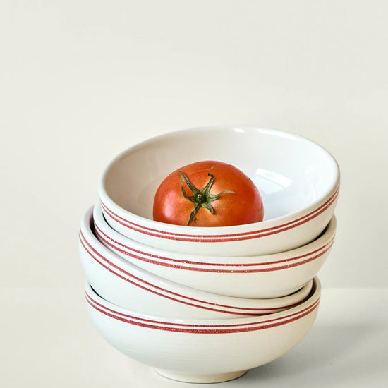Bowl, NVBistro, Red, White
