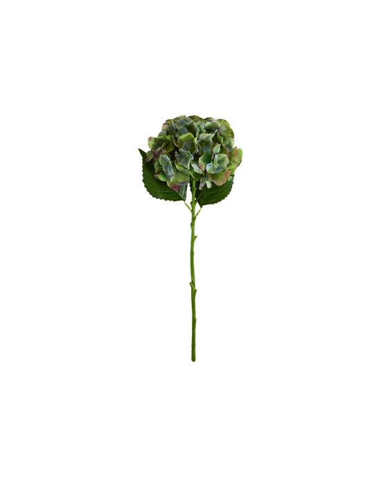 Artificial flower, HDHydrangea, Green, Blue