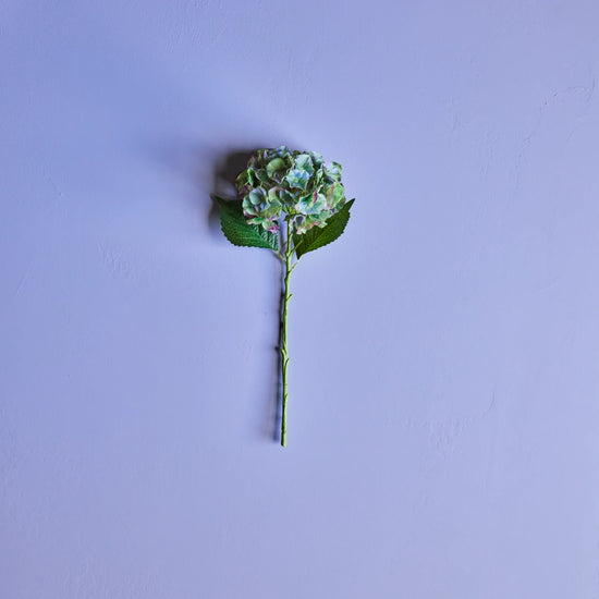 Artificial flower, HDHydrangea, Green, Blue