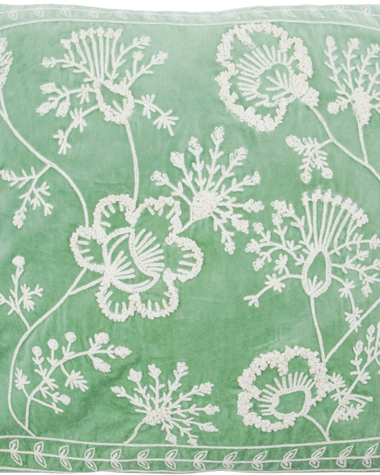 Cushion cover, HDMano, Mint green, Off-white