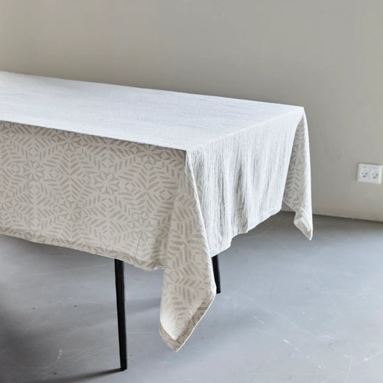 Tischdecke, HDClip, Weiß, Grau