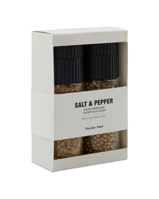 Gift box, Golden salt & seeds + pepper mix, 86|73 g|g