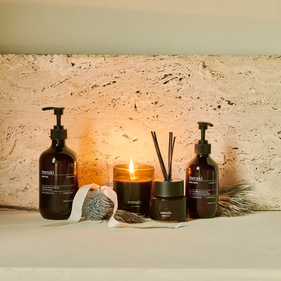AdventCH, Meadow Bliss Soap + Lotion + Silent Amber Diffuser + Candle, 490|275|200|100 ml|ml|g|ml