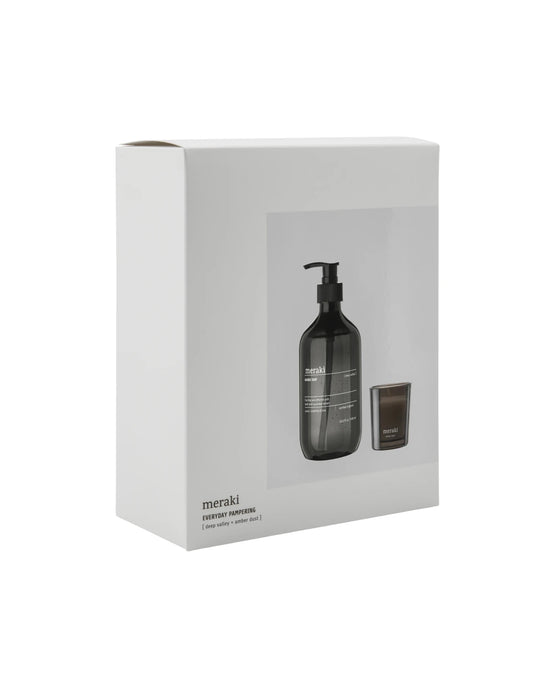 Gift box, Deep Valley Handsoap + Scented Candle Amber Dust, 490|60 ml|g