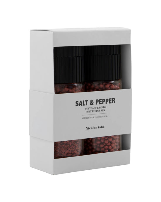 Gift box, Ruby salt & seeds + pepper mix, 110|60 g|g