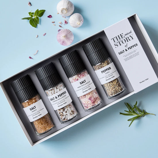 Gift box, Salt & pepper, the mixed story, 130|115|120|65 g|g|g|g