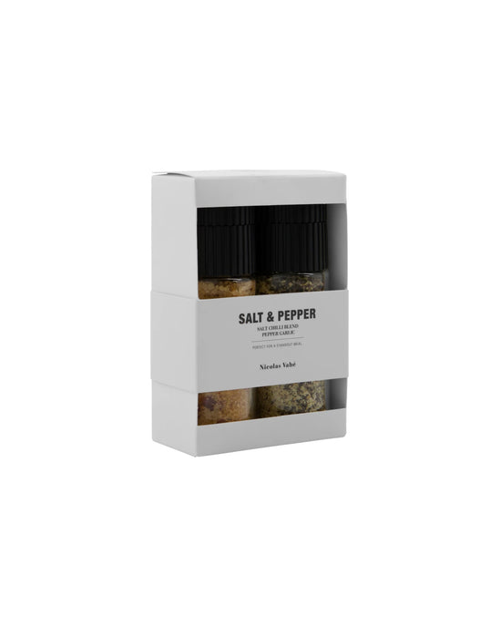 Gift box, Salt chilli + pepper, garlic, 115|65 g|g