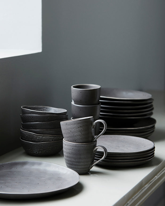 Black rustic tableware series