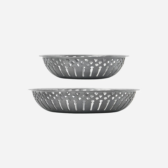 Bread basket, NVBread, Antique silver finish