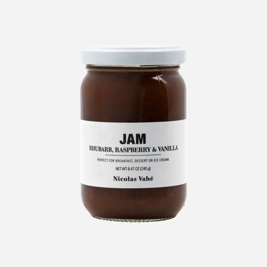 Jam, Rhubarb, raspberry & vanilla, 240 g