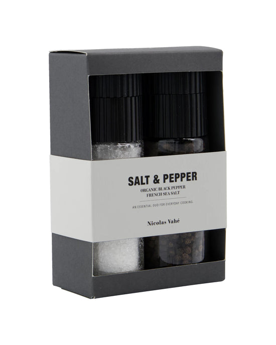 Gaveæske, Nicolas Vahé Salt & Organic Pepper