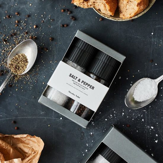 Geschenkbox, Nicolas Vahé Salz und Bio-Pfeffer