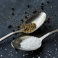 Gift box, French sea salt + pepper, black, organic, 60|120 g|g