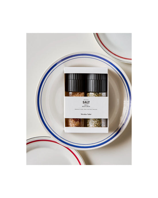 Gaveæske, Nicolas Vahé Organic Chilli salt & Wild garlic